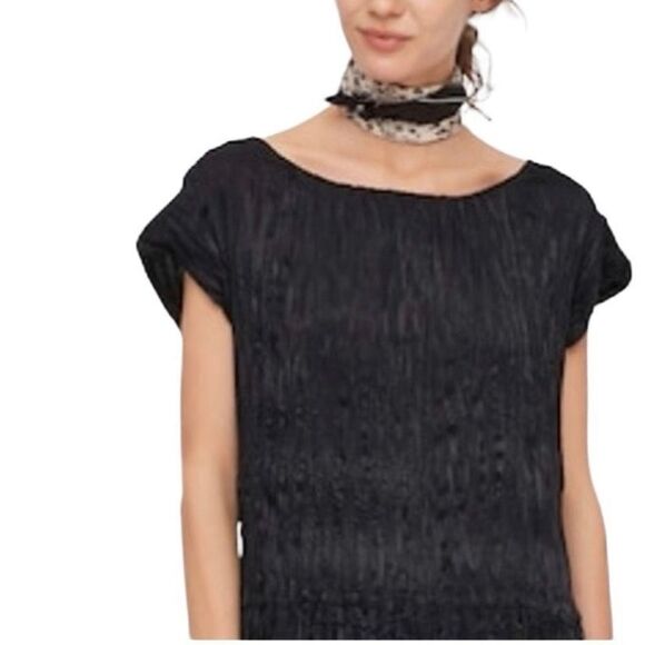 Ines de la fressange uniqlo navy knit top size xs - Picture 1 of 9